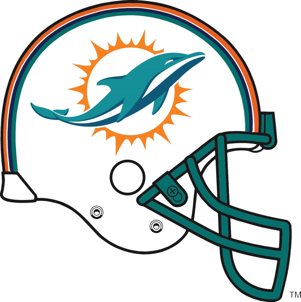 Miami Dolphins Helmet Logo  Miami dolphins logo, Miami dolphins