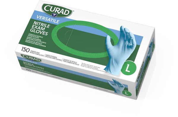 EXAM GLOVES, NITRILE LG 100/BX POWDER-FREE - CUR9316H