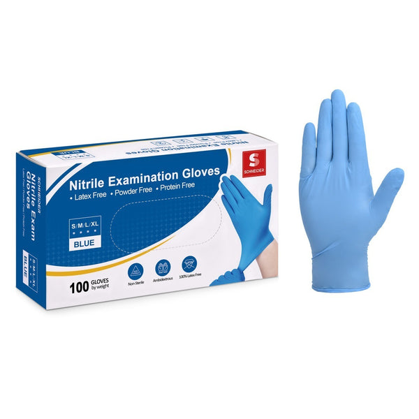 EXAM GLOVES, NITRILE MED 100/BX POWDER-FREE - 700-2802