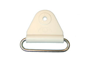 CHAFE 2" TRIANGLE WHITE W/ SS OVAL LOOP, 25/PK - 214190-01