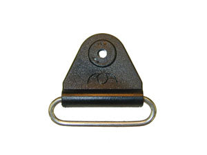 CHAFE 2" TRIANGLE BLACK W/ SS OVAL LOOP, 25/PK - 214190-14