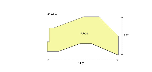 AFO BLANK SMALL MINI - AFO-1