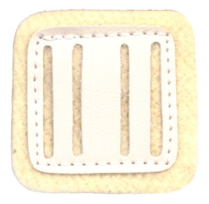 AFO PAD, FELT 1.5" WHITE, STD, 2.5" W, 1/4",10/PK - 90002PK