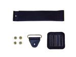 AFO CLOSURE KIT, 1.5" FOAM BLACK W/OVAL SS LOOP - 90025-14