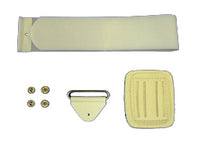 AFO CLOSURE KIT,1.5" FELT WHITE W/ OVAL SS LOOP - 90012