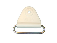 CHAFE 1" TRIANGLE WHITE W/ SS OVAL LOOP, 25/PK - 214185-01