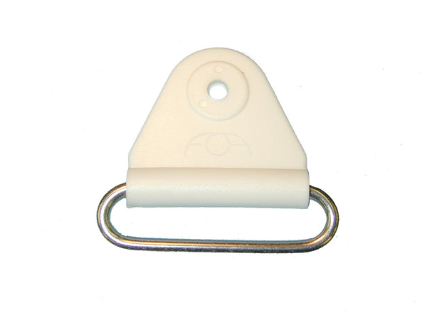 CHAFE 1.5" TRIANGLE WHITE W/ SS OVAL LOOP, 25/PK - 214187-01