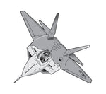 PAPER TRANSFER F-22 RAPTOR FIGHTER JET - PT-F22