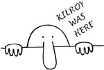 PAPER TRANSFER KILROY WAS HERE - PT-KILROY