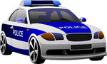 PAPER TRANSFER POLICE CAR - PT-POLICE CAR