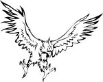 PAPER TRANSFER TATTOO EAGLE FLAMES - PT-T-EAGLE F